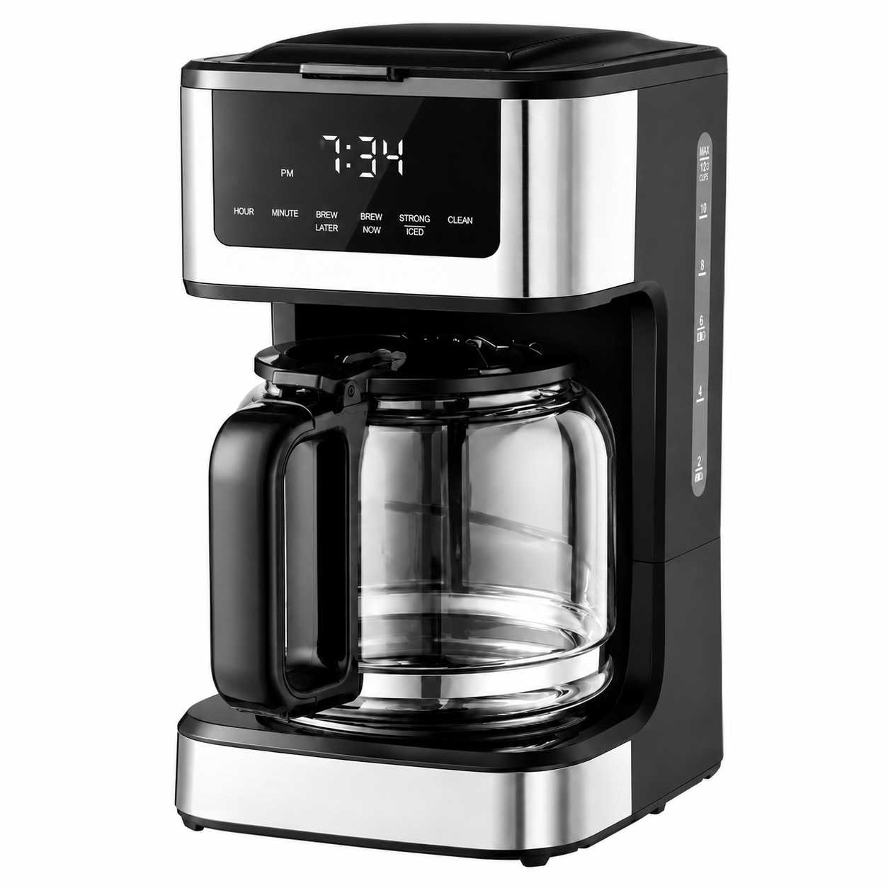 Lumenvel 12 Cup Programmable Drip Coffee Maker with Touch Screen