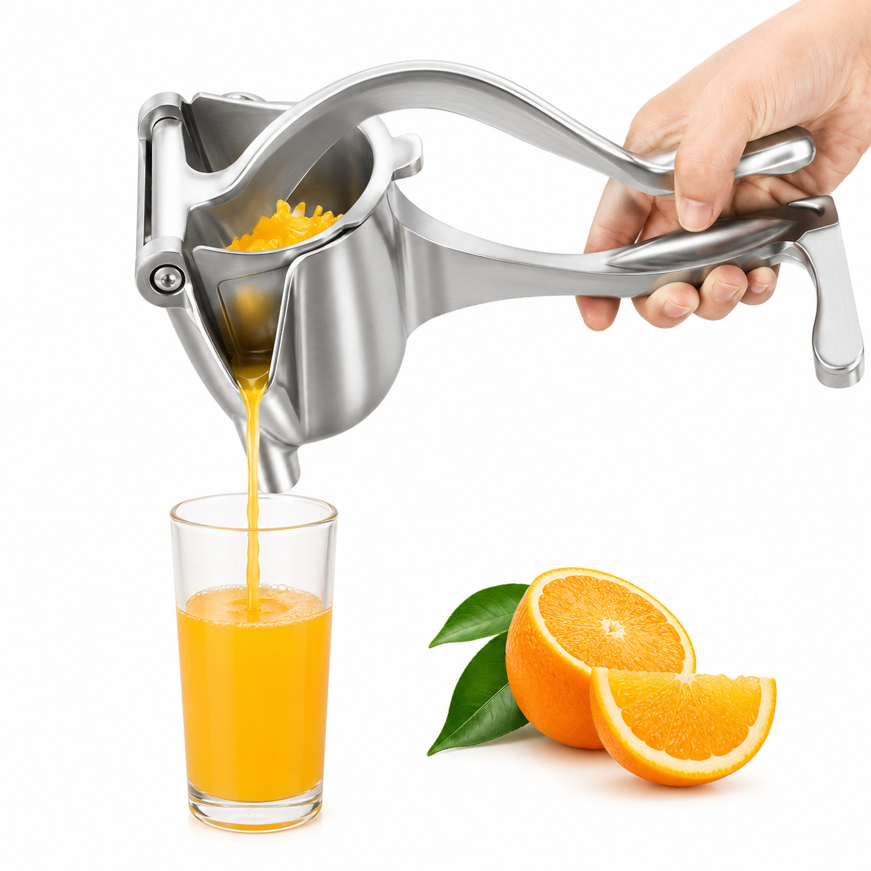Lumenvel Manual Citrus Juicer Aluminum Alloy Hand Press Fruit Squeezer