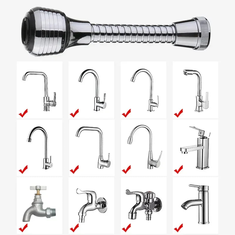 Lumenvel 360° Rotatable Faucet Extender with 2 Spray Modes for Kitchen & Bathroom Sinks