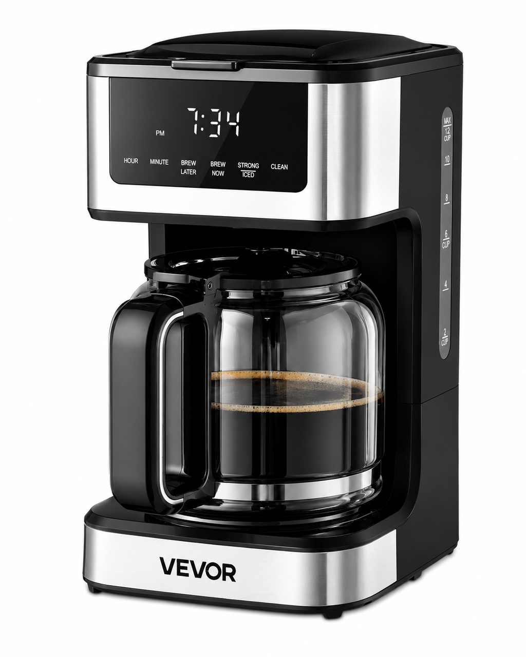 Lumenvel 12 Cup Programmable Drip Coffee Maker with Touch Screen